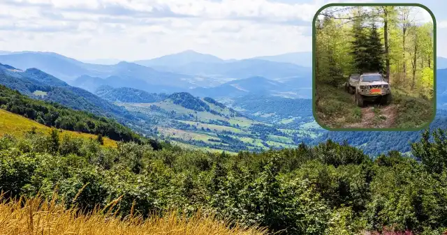 Rozjeżdżali jeepami bieszczadzkie lasy. Nawet komendant się zdziwił Rozjeżdżali jeepami bieszczadzkie lasy. Nawet komendant się zdziwił