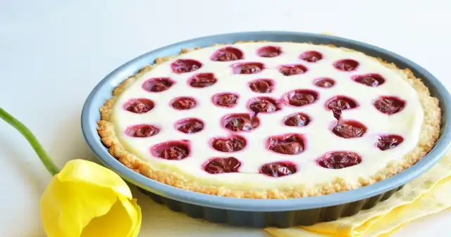 Jakie, ciasta, kojarzą, wakacjami, urlopem, owocami, Nawet, jeśli, teraz, wyjeżdżasz, zafunduj, sobie, chwilę, relaksu, Polecamy Obłędna tarta z czereśniami