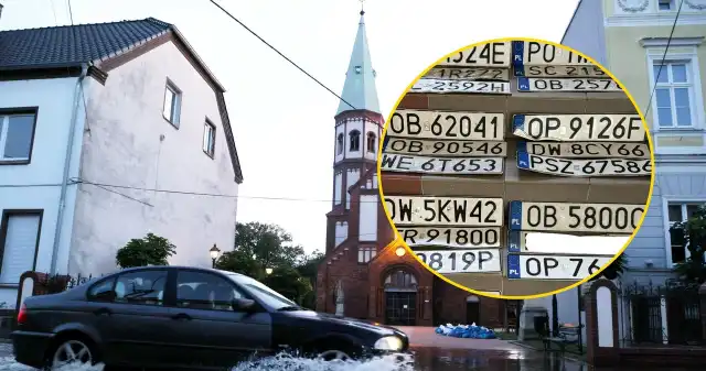 Woda zeszła, zostały tablice rejestracyjne. Policja apeluje Policjanci, Brzegów, udostępnili, zdjęcie, tablice, rejestracyjnych, odzyskanych, podczas, akcji, czyszczenia, powodzi, Lewina, Woda zeszła, zostały tablice rejestracyjne. Policja apeluje