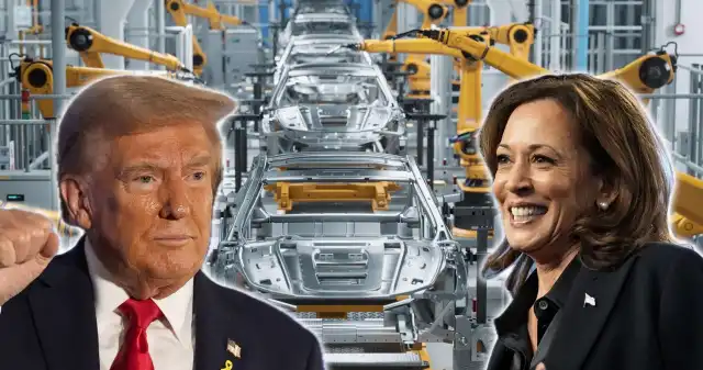200 proc. cła na auta z importu. Tak Trump chce zostać prezydentem Donald, Trump, Kamala, Harris, reprezentują, diametralnie, różne, podejścia, import, samochodów, oraz, kwestię, rozwoju, elektro 200 proc. cła na auta z importu. Tak Trump chce zostać prezydentem