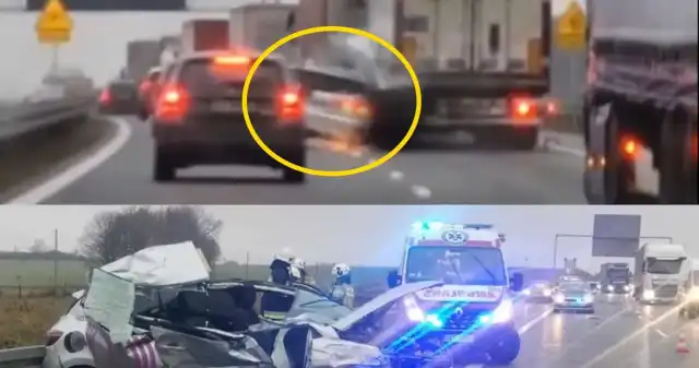  Dramatyczne zderzenie na autostradzie A1. Wszystko się nagrało