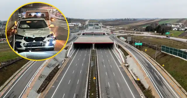 Pierwsze auta rozbite na Północnej Obwodnicy Krakowa. Wystarczyło kilka godzin Pierwsze auta rozbite na Północnej Obwodnicy Krakowa. Wystarczyło kilka godzin