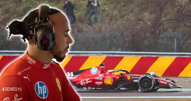  Wypadek Lewisa Hamiltona. Rozbił bolid Ferrari