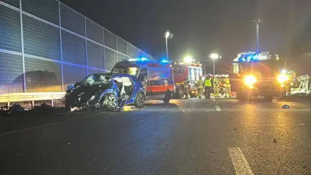 Tragedia na autostradzie A2. Kierowca jechał pod prąd Tragedia na autostradzie A2. Kierowca jechał pod prąd