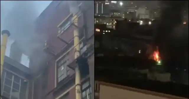  Potężny pożar w Moskwie. W płonącym budynku uwięzieni ludzie, trwa akcja służb