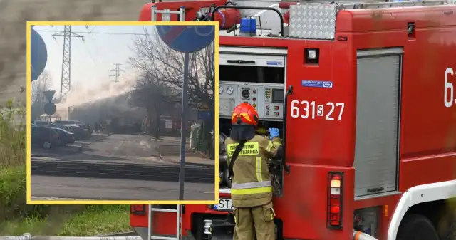  Nagły pożar Biedronki, ewakuowano pracowników. Rzecznik straży: Czeka nas długotrwałe działanie